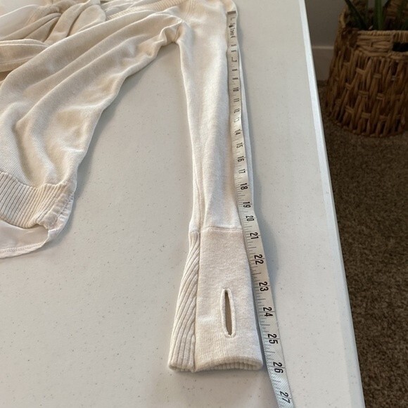 Lululemon Unity Pullover Sweater Back Drop Cashmere Blend Ivory Long Sleeve - Picture 11 of 12